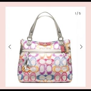 Coach 19023 Purse Poppy Signature C Dream Logo Totebag